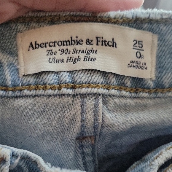 Abercrombie & Fitch Blue High Rise Jeans Classic Style - Picture 5 of 5
